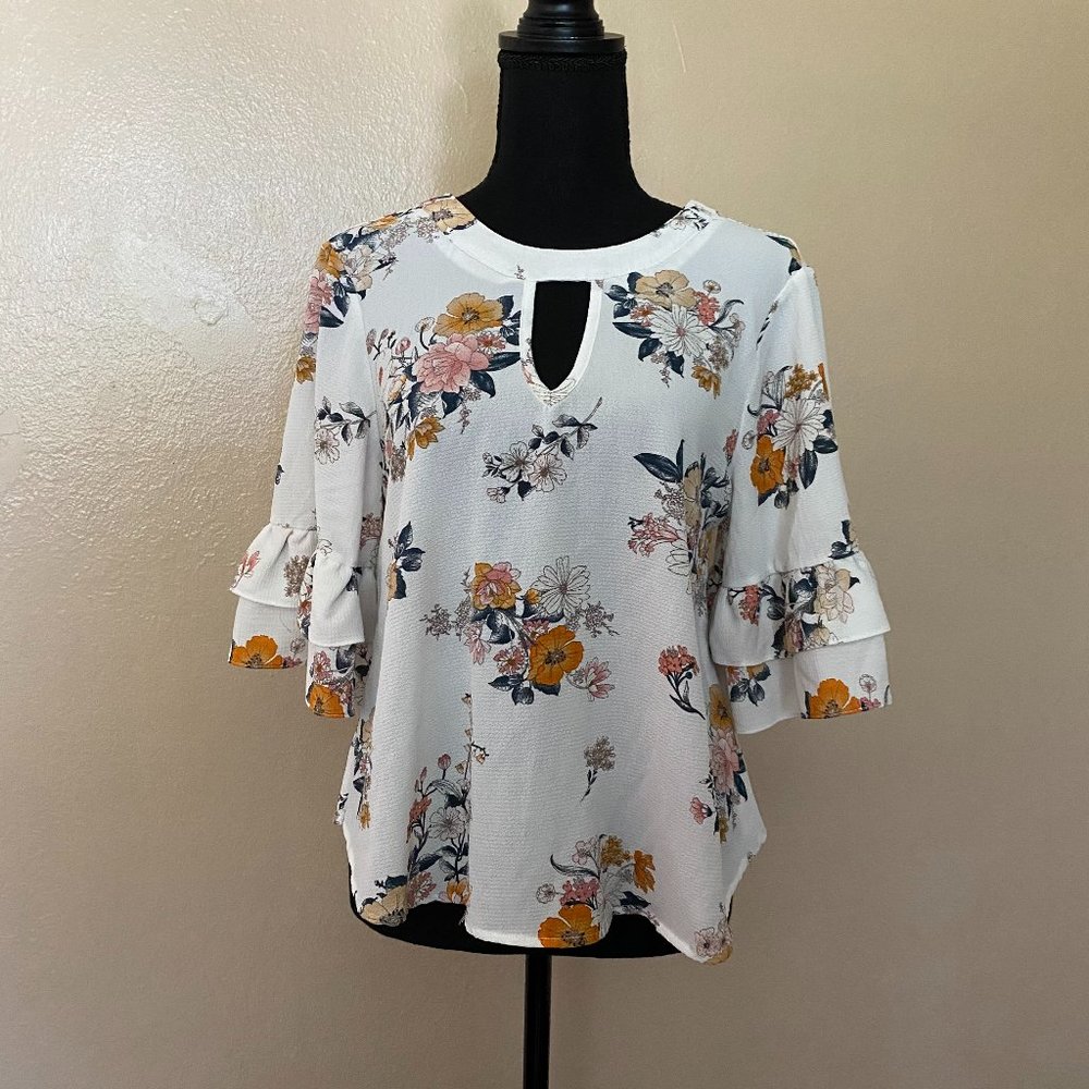 Urban Romantics flowy floral blouse
